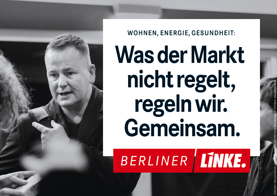 Berliner Linke präsentiert Neuwahl-Plakate