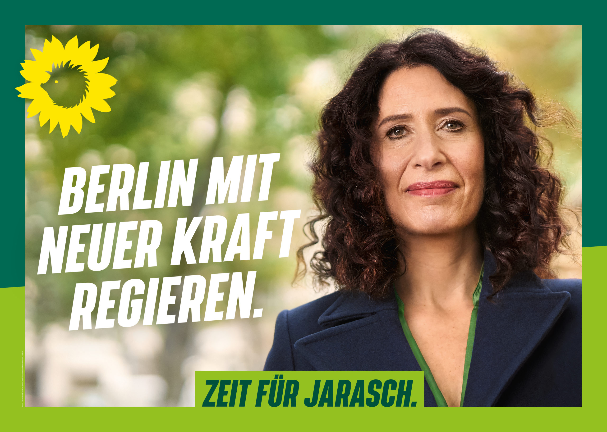 Grüne in der Hauptstadt zeigen Plakatmotive